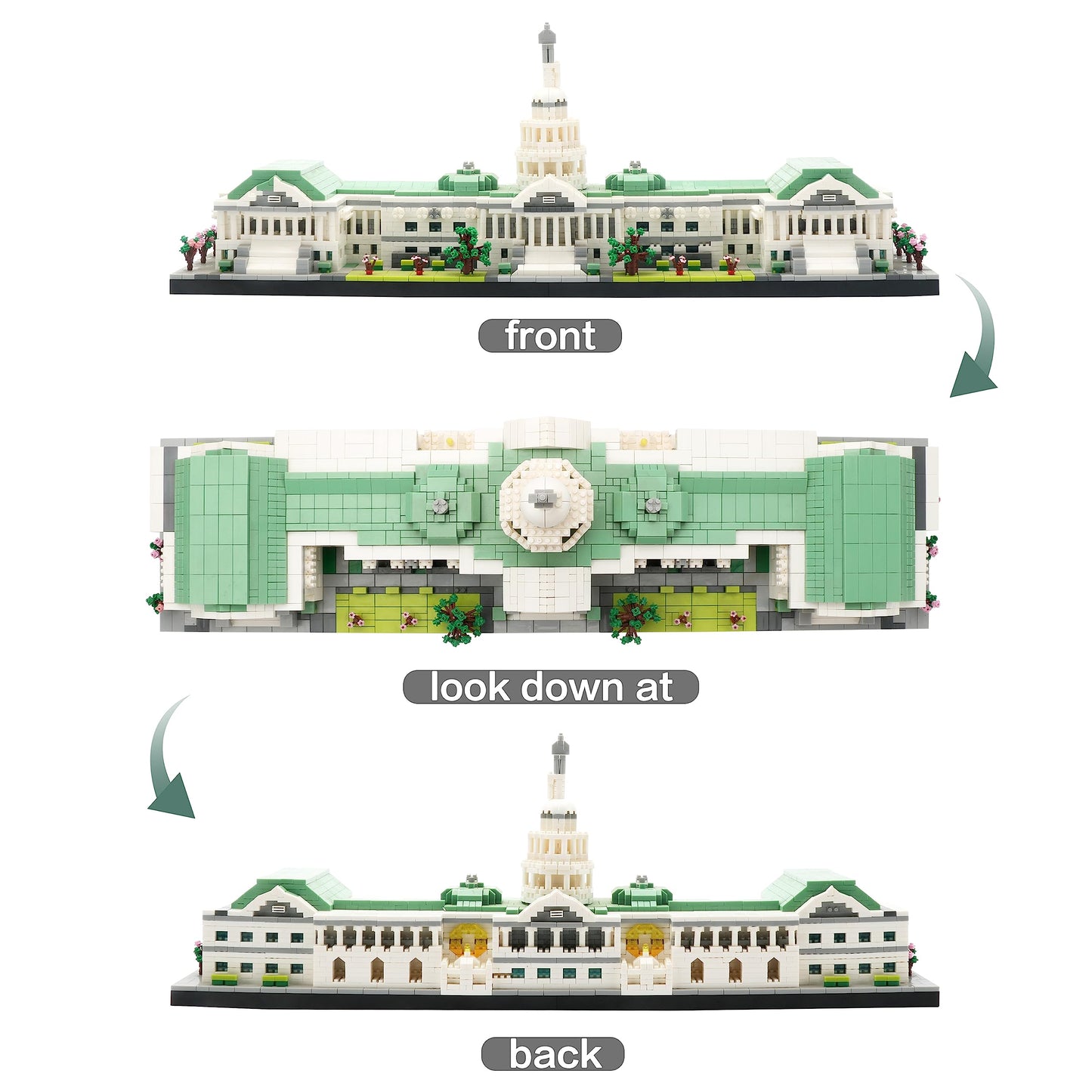 KLMEi Micro Mini Blocks United States Capitol Famous Building  (14+)  3630 PCS