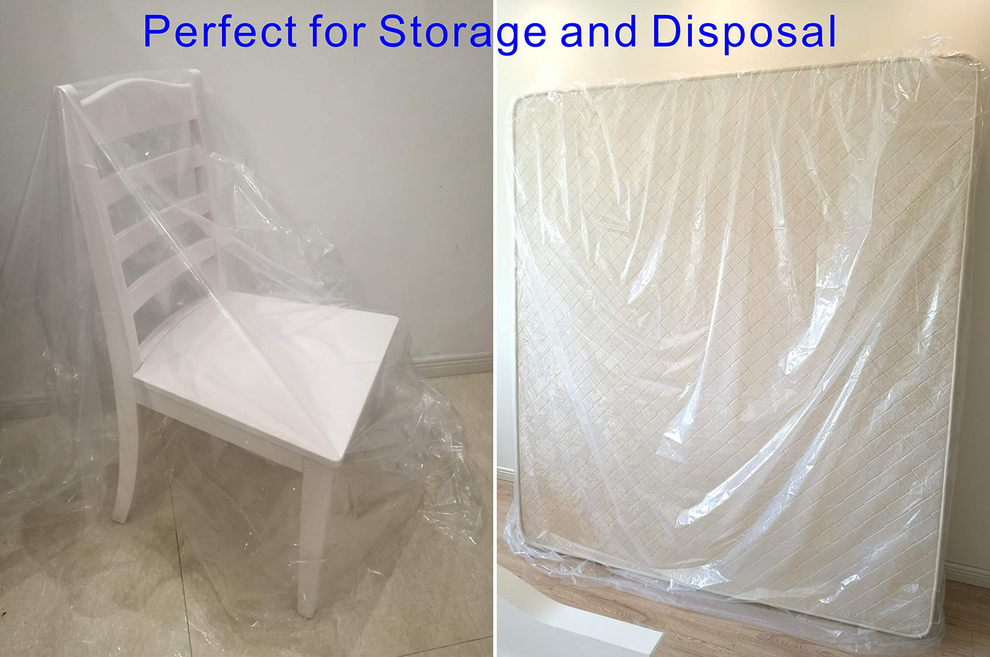 ComfortHome Mattress Bag for Moving and Storage, 3 Mil Thick, Fits Twin and Full Size Mattress, 1 Pack