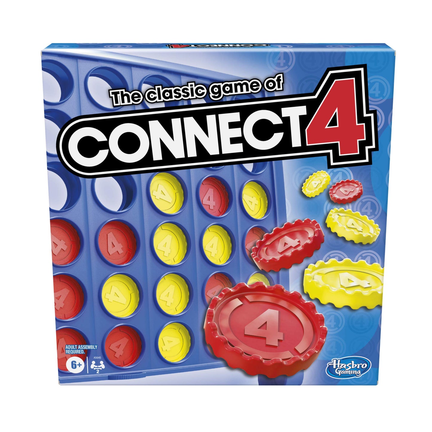 Hasbro Gaming Connect 4 Classic Grid,4 in a Row Game, Strategy Board Games