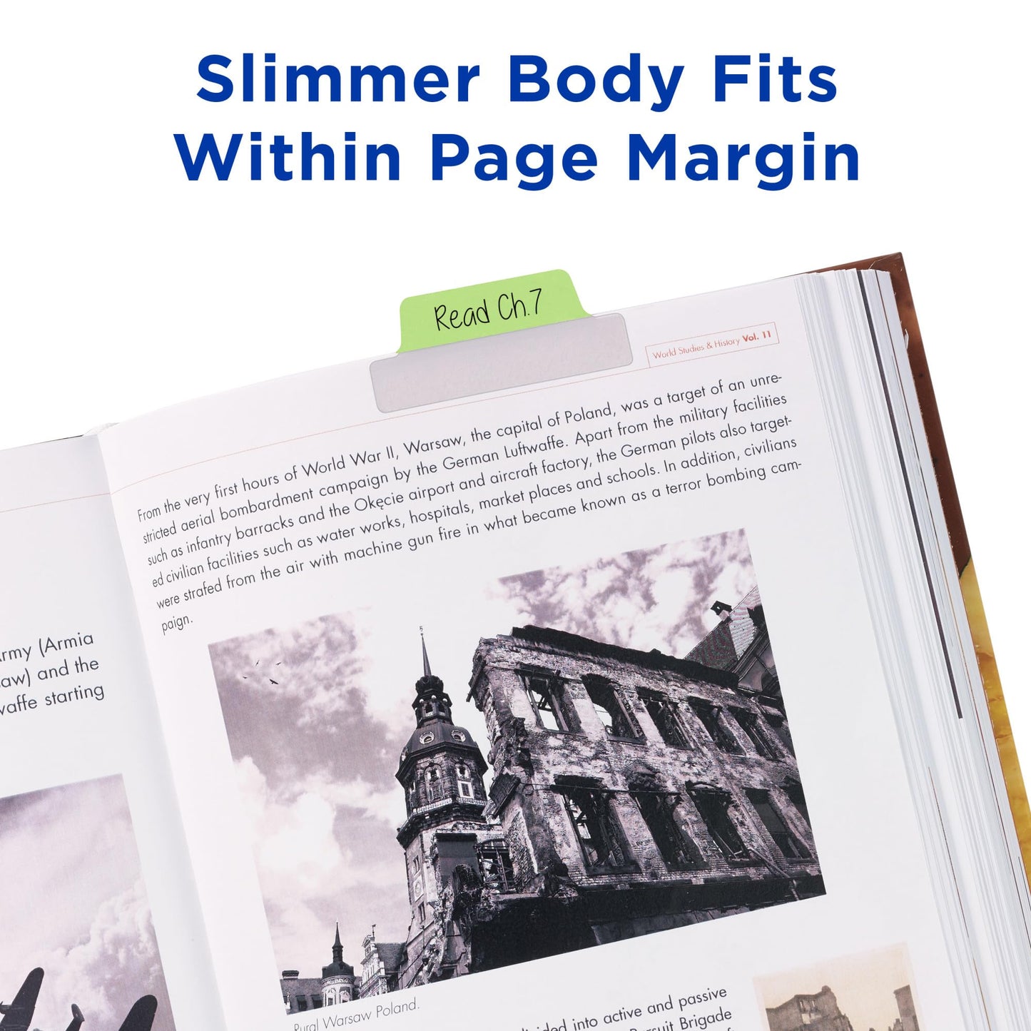 24pc Avery Margin Repositionable Tabs, 2.5x1", 2-Side Writable, Pastel Colors