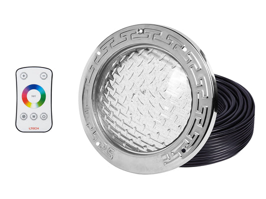 HQUA PN01DC 120V AC LED RGBW Color Change Inground Pool Light, 10" 35W 3000lm