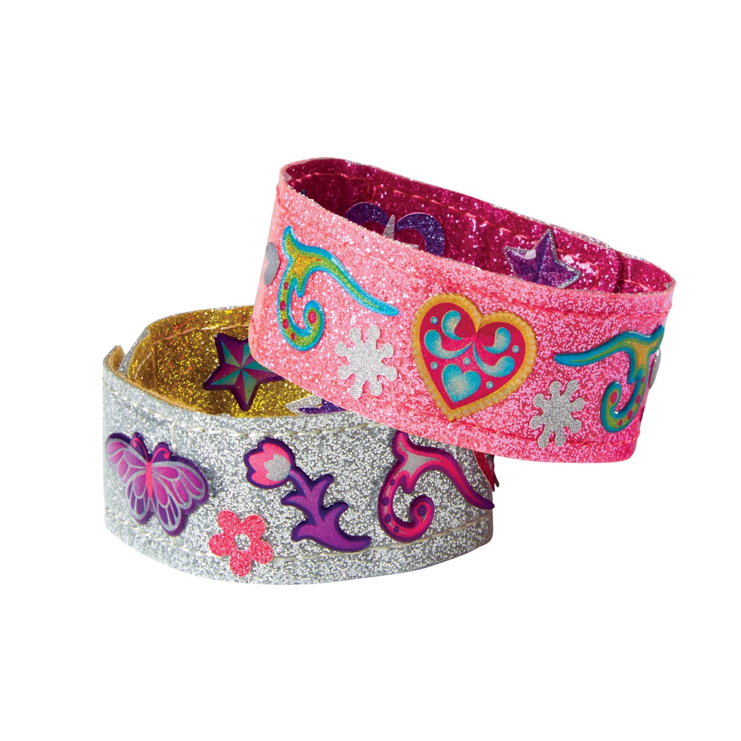 Melissa & Doug Design-Your-Own Bracelets With 100+ Sparkle Gem Glitter Stickers