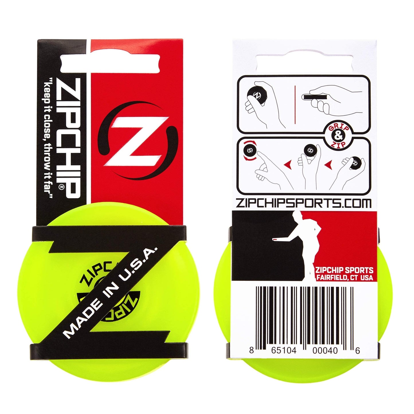 ZipChip -The Original -Mini Flying disc -Soft Rubber - Pocket Size - Lightweight