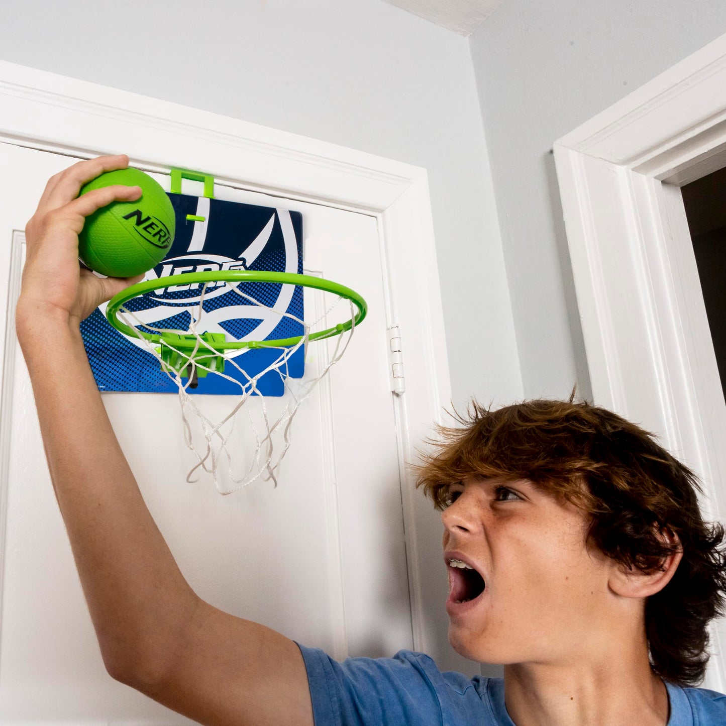 Nerf Mini Over The Door Basketball Hoop -Nerfoop Indoor Basketball Hoop for Kids