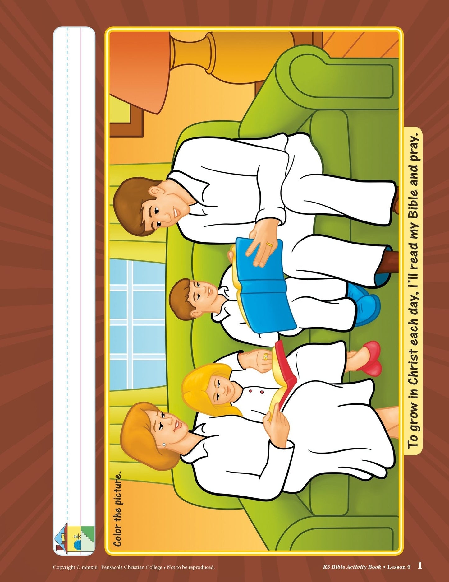 K5 Bible Activity Book - Abeka Bible Coloring and Activity Book