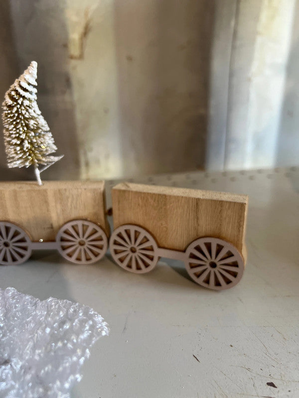 Wooden Christmas Table Train for Coffee Table, Shelf or Mantel