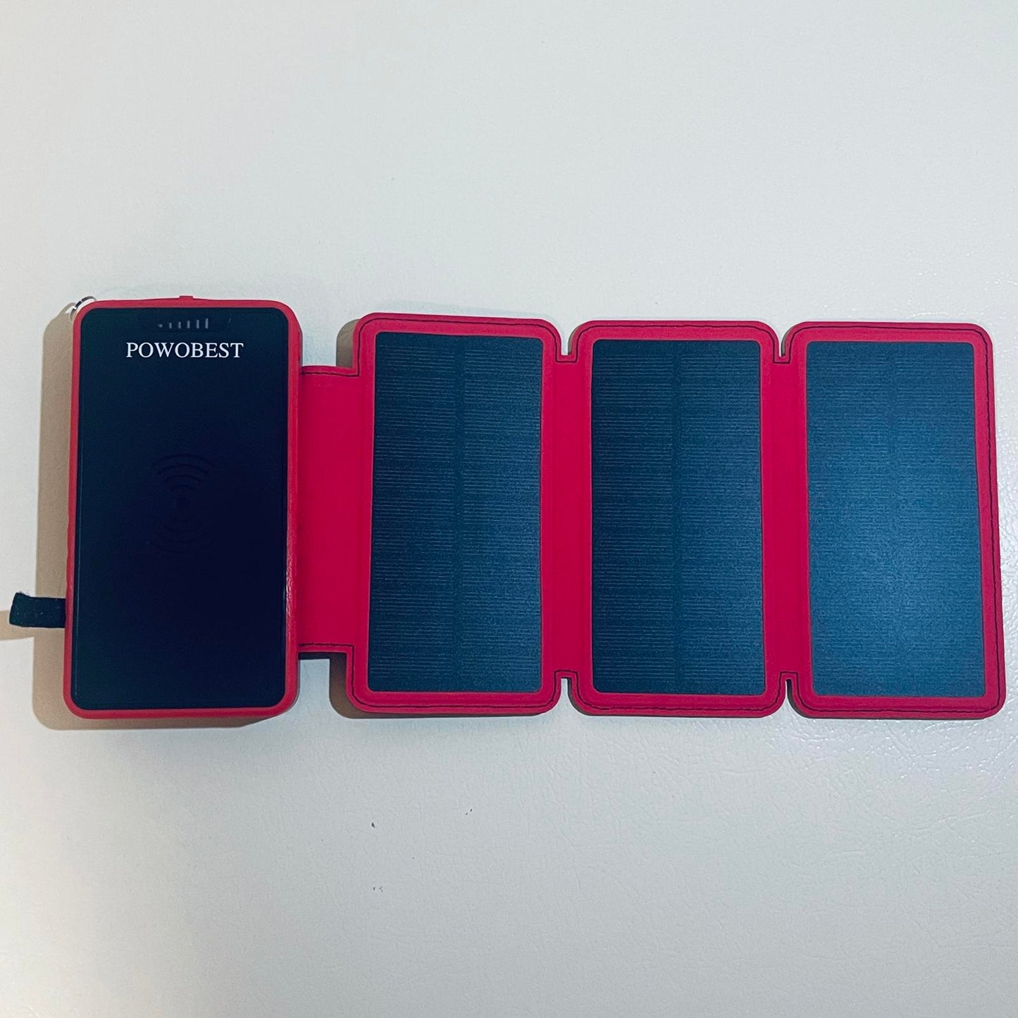 Solar Phone Charger - Red and Black