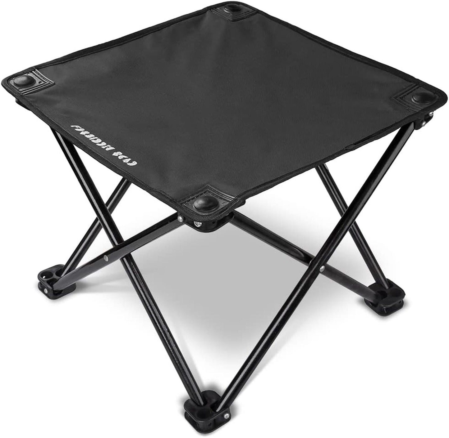 Portable Folding Camping Stool Outdoor Chair - Black
