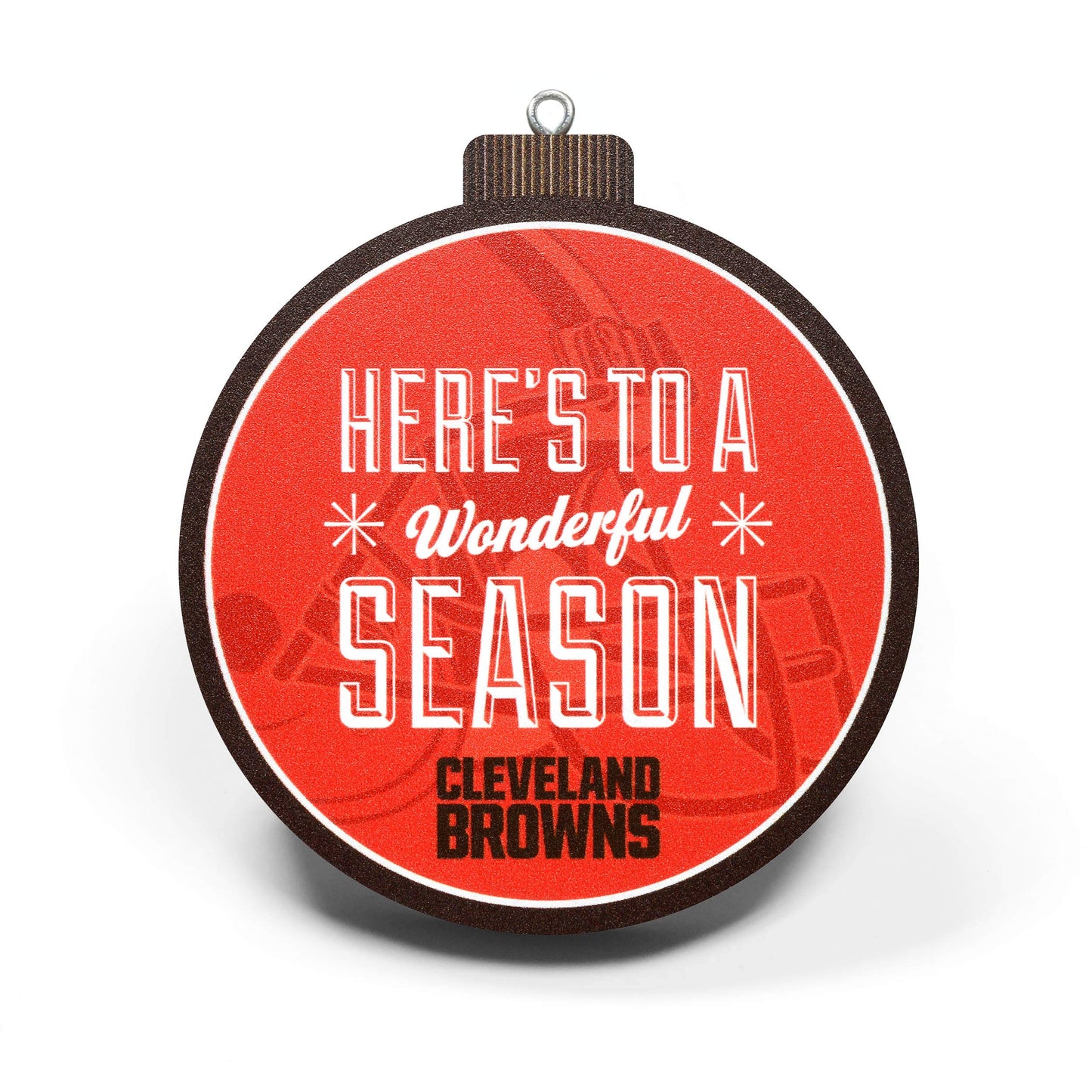 Cleveland Browns YouTheFan 3D Logo Series Ornament, Team Colors