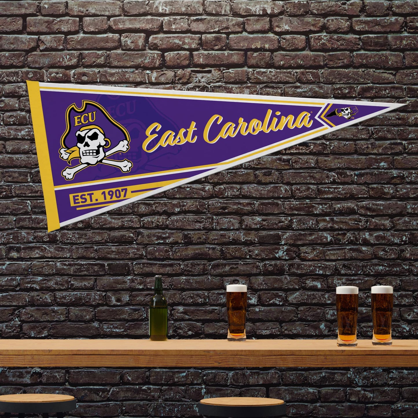 East Carolina Pirates Classic 12" x 30" Felt Wall Décor Pennant
