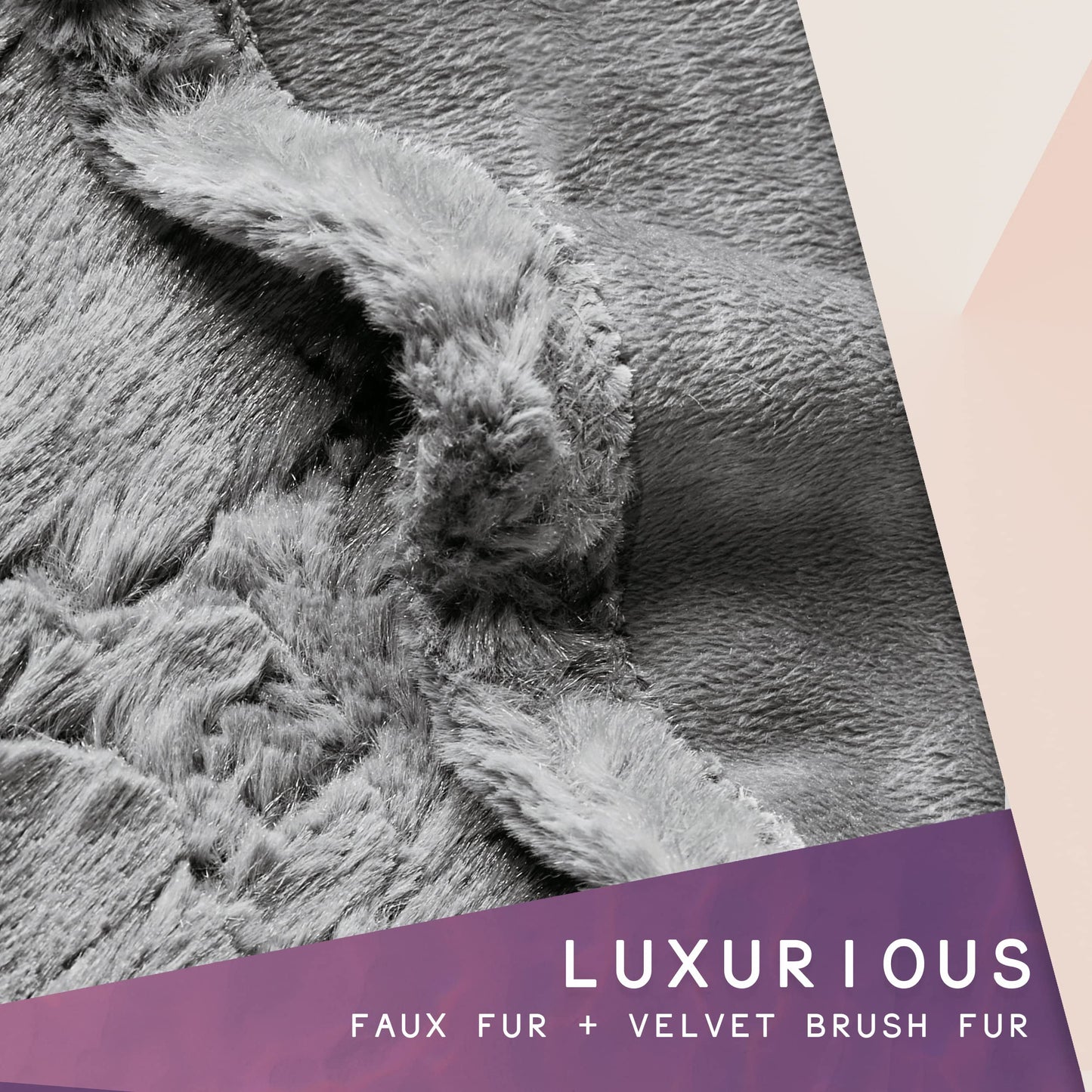 Hyde Lane Luxury Heated Electric Blanket Throw 60x70 Sherpa Reverse 3 Heat Setti