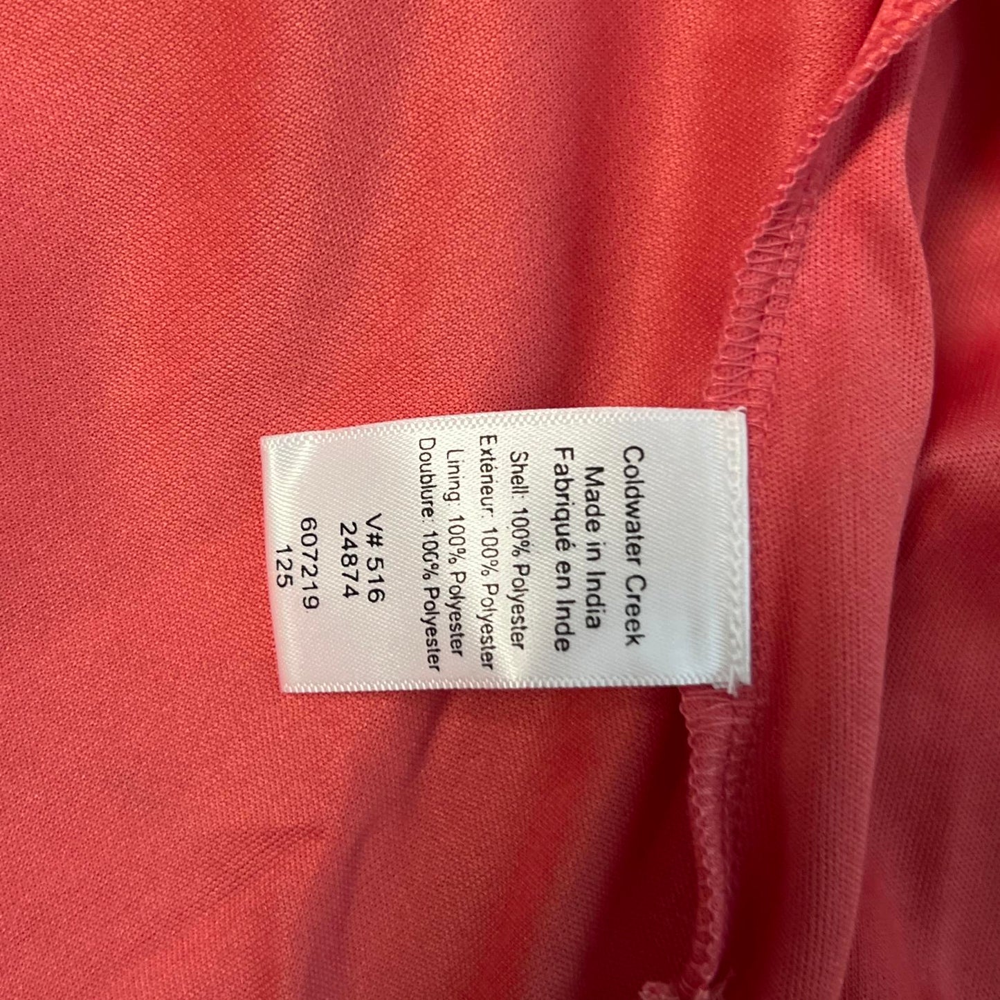 Coldwater Creek Coral Floral Maxi Dress