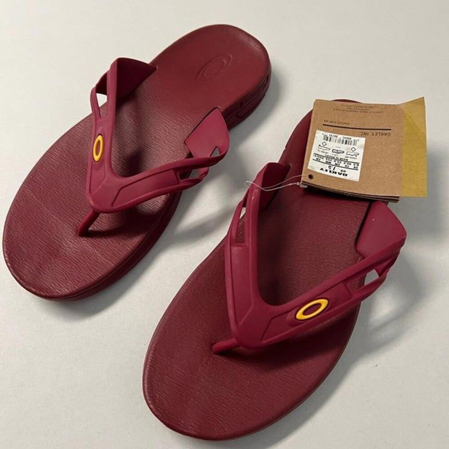 Oakley Ellipse Flip Sandal Sundried Tomato - Men's Size US7.5