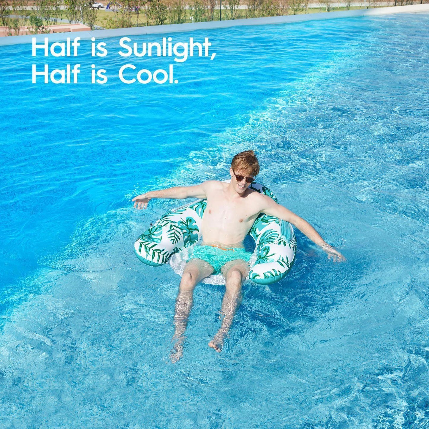 Comfortable Inflatable Pool Float with Canopy