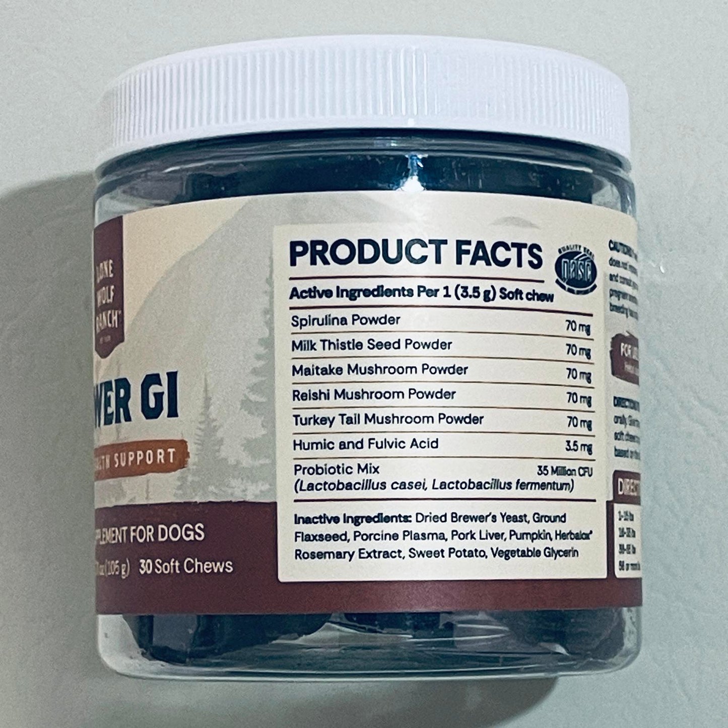 Lone Wolf Ranch Power GI Gut Health Support Health Supplement for Dogs BEST 4/2026