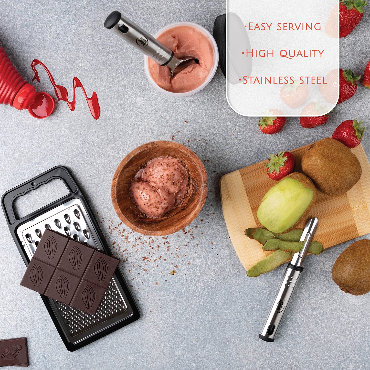 Kitchen Utensils Set, Cooking Utensil Set 24 Pcs Nylon and Stainless Steel