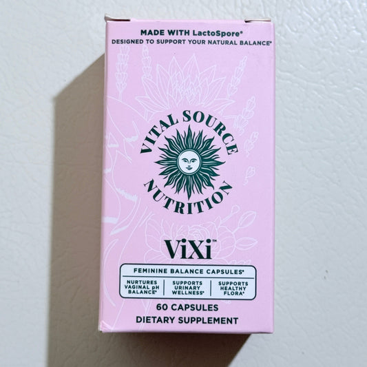 Vital Source Nutrition ViXi Feminine Balance Capsules 60 Count LactoSpore EXP 09/2027