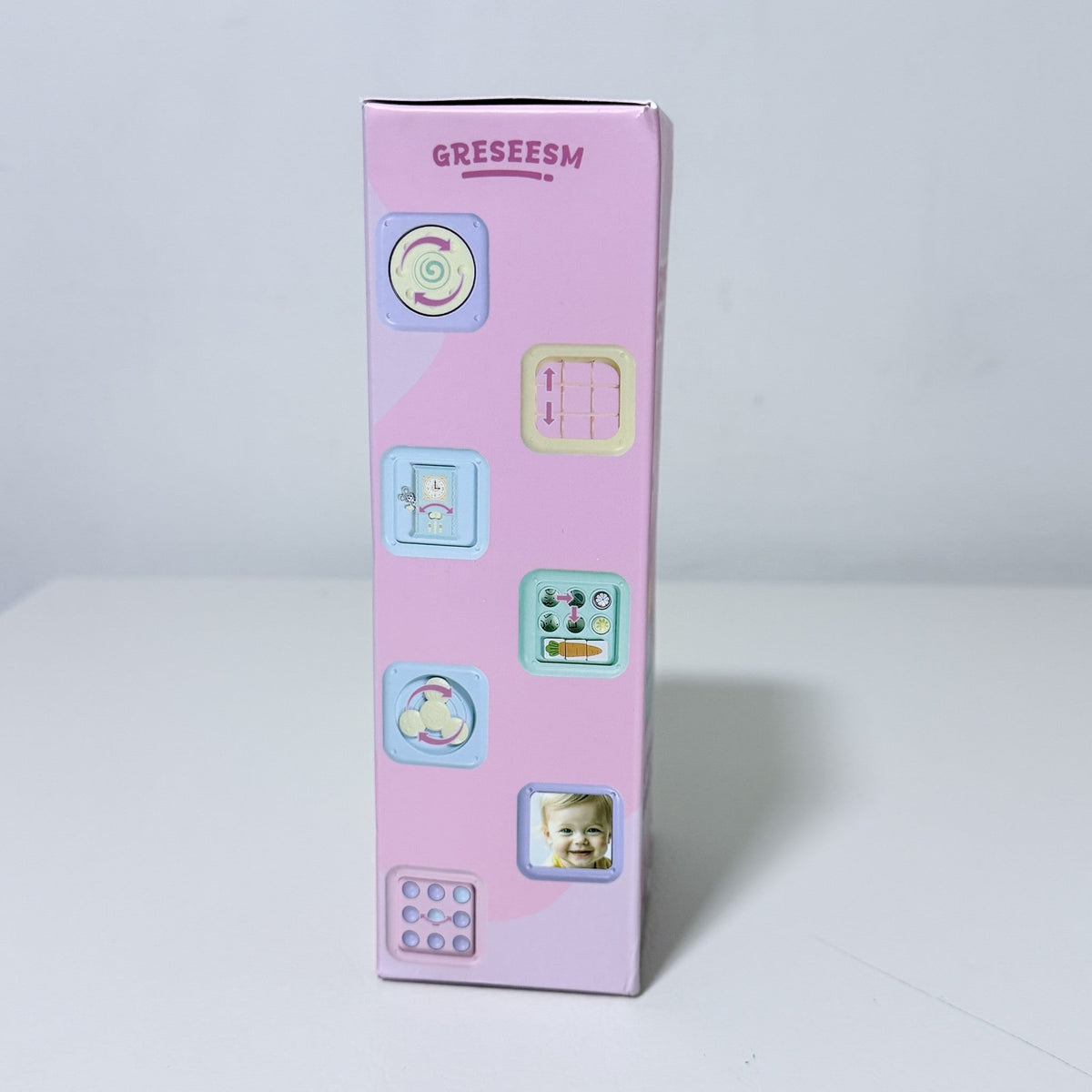 Montessori Busy Board Toddler Sensory Toy Folding 8 Activities 12M+