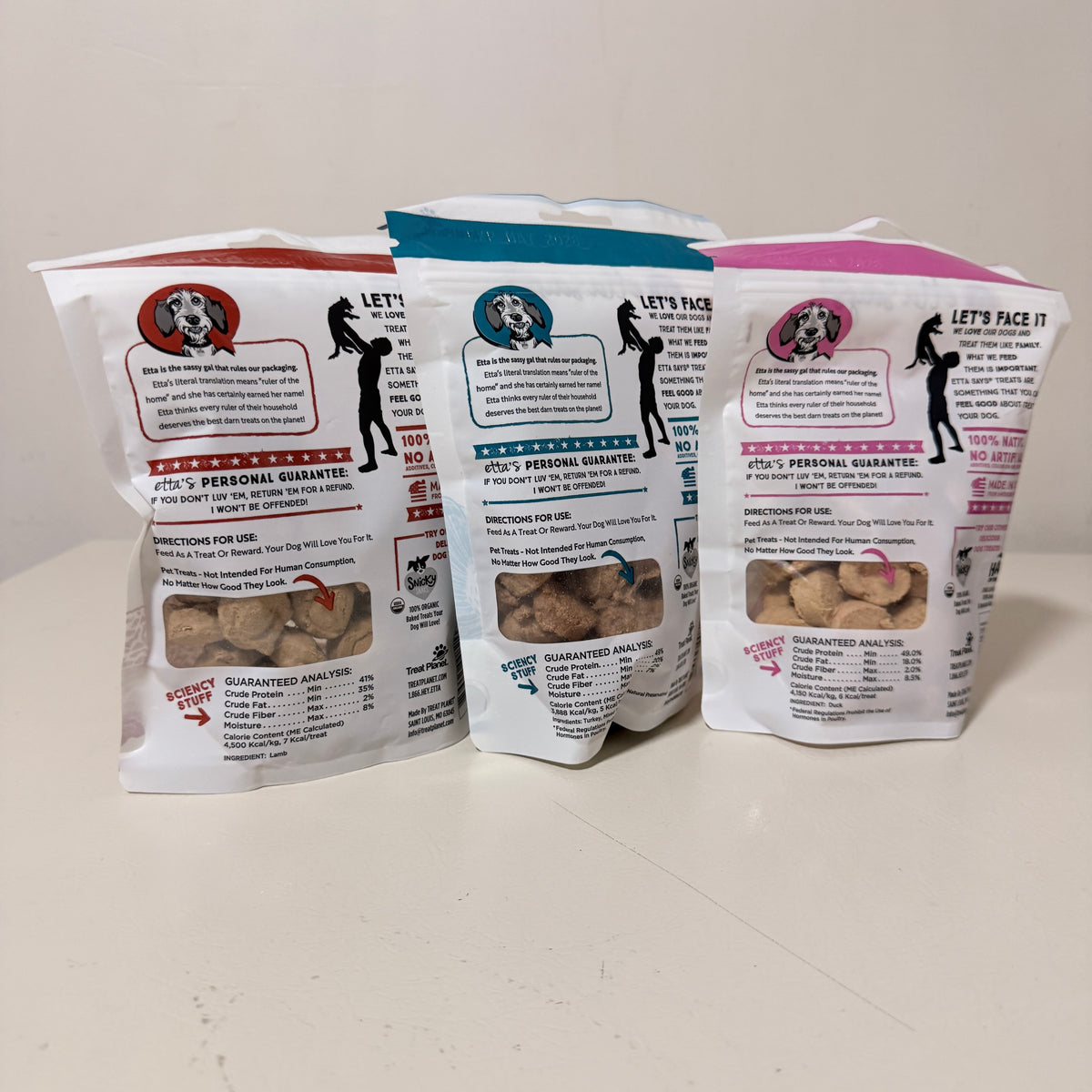 Etta Says Freeze Dried Dog Treats 3-Pack, Lamb Turkey Duck, BB 5/2028 - view 2 of 9