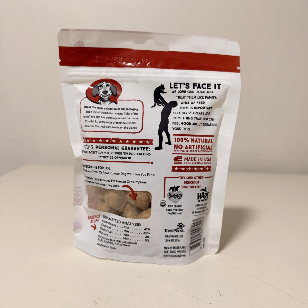 Etta Says Freeze Dried Dog Treats 3-Pack, Lamb Turkey Duck, BB 5/2028 - view 4 of 9