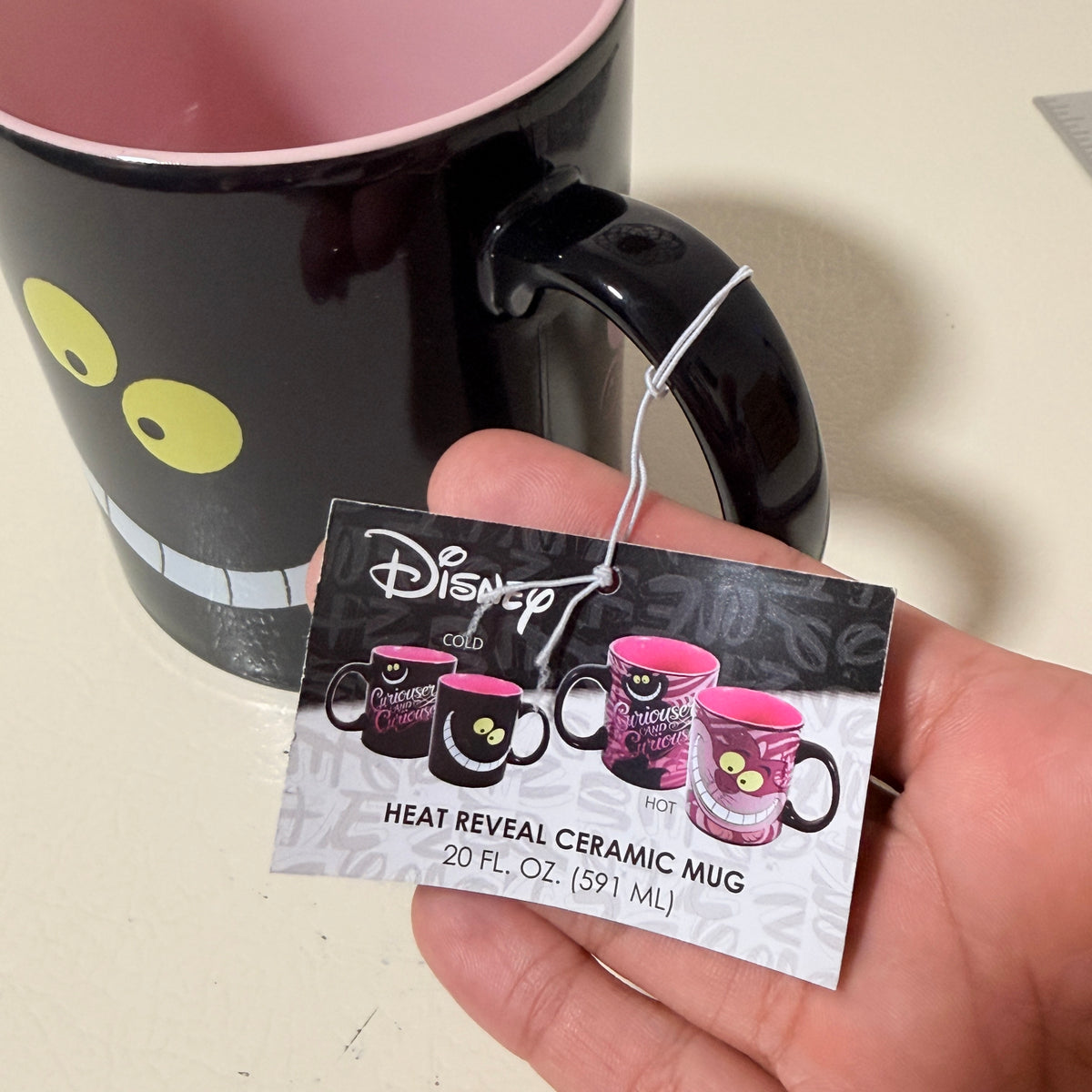 Silver Buffalo Disney Cheshire Cat Heat Reveal Mug, 20 oz - view 5 of 11