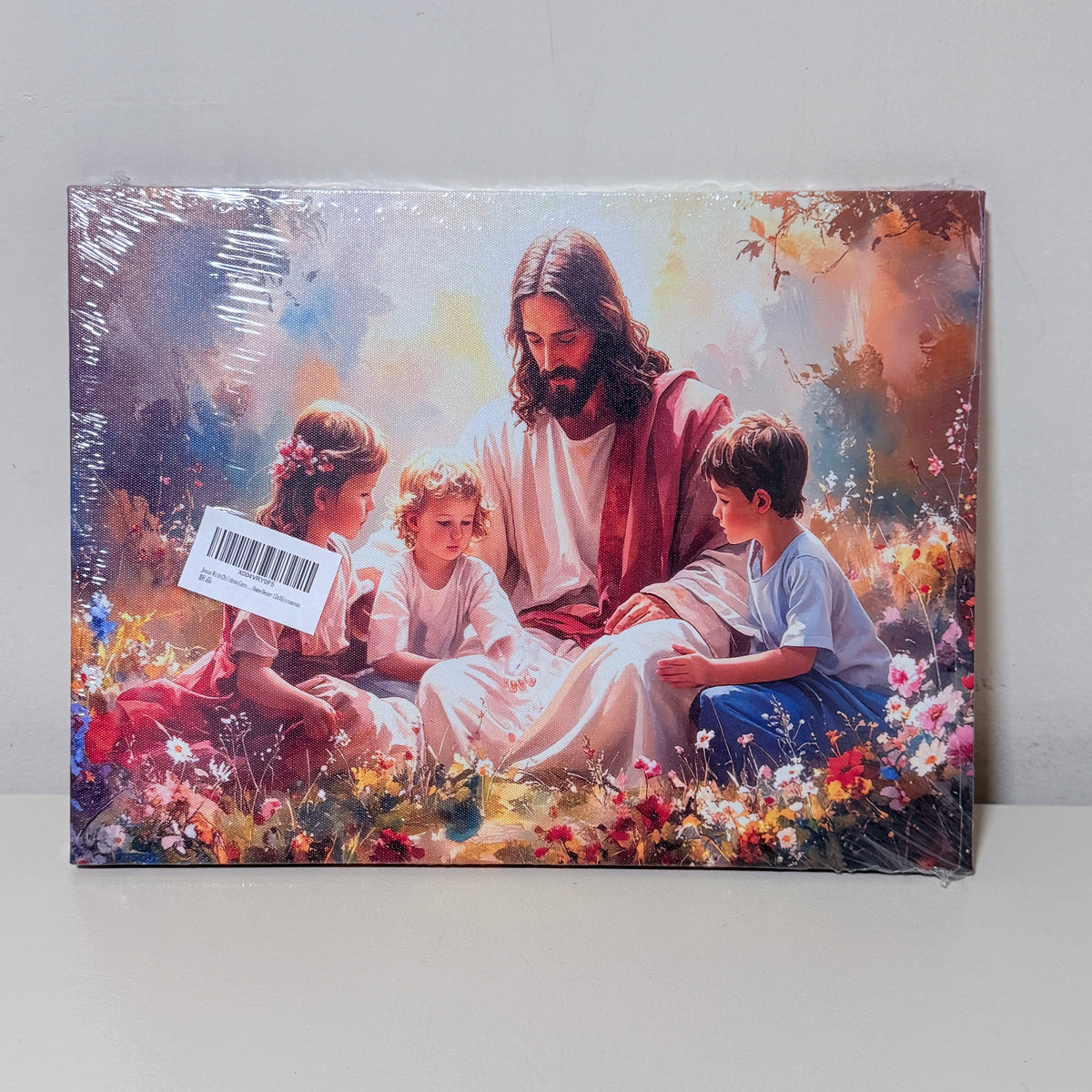 Jesus With Children Canvas Wall Art Print, 12 x 16 in, Gallery Wrapped - view 1 of 7