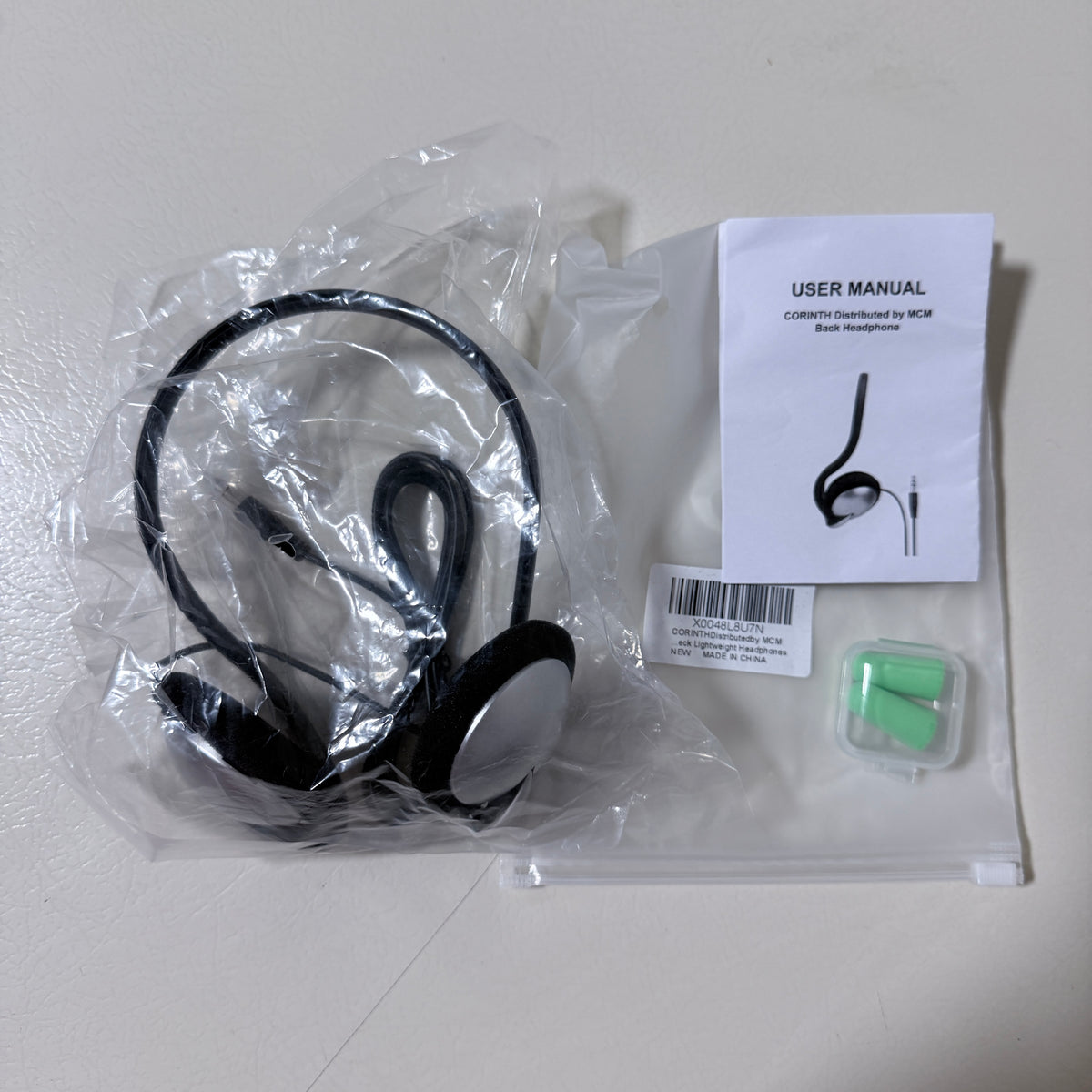 Back of Head Stereo Headphones, Wired 3.5 mm, Foam Ear Pads - view 1 of 7