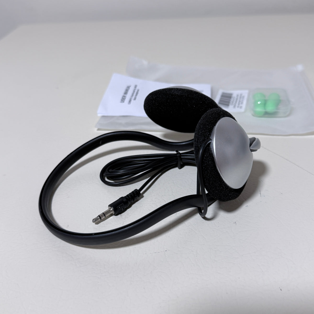 Back of Head Stereo Headphones, Wired 3.5 mm, Foam Ear Pads - view 3 of 7