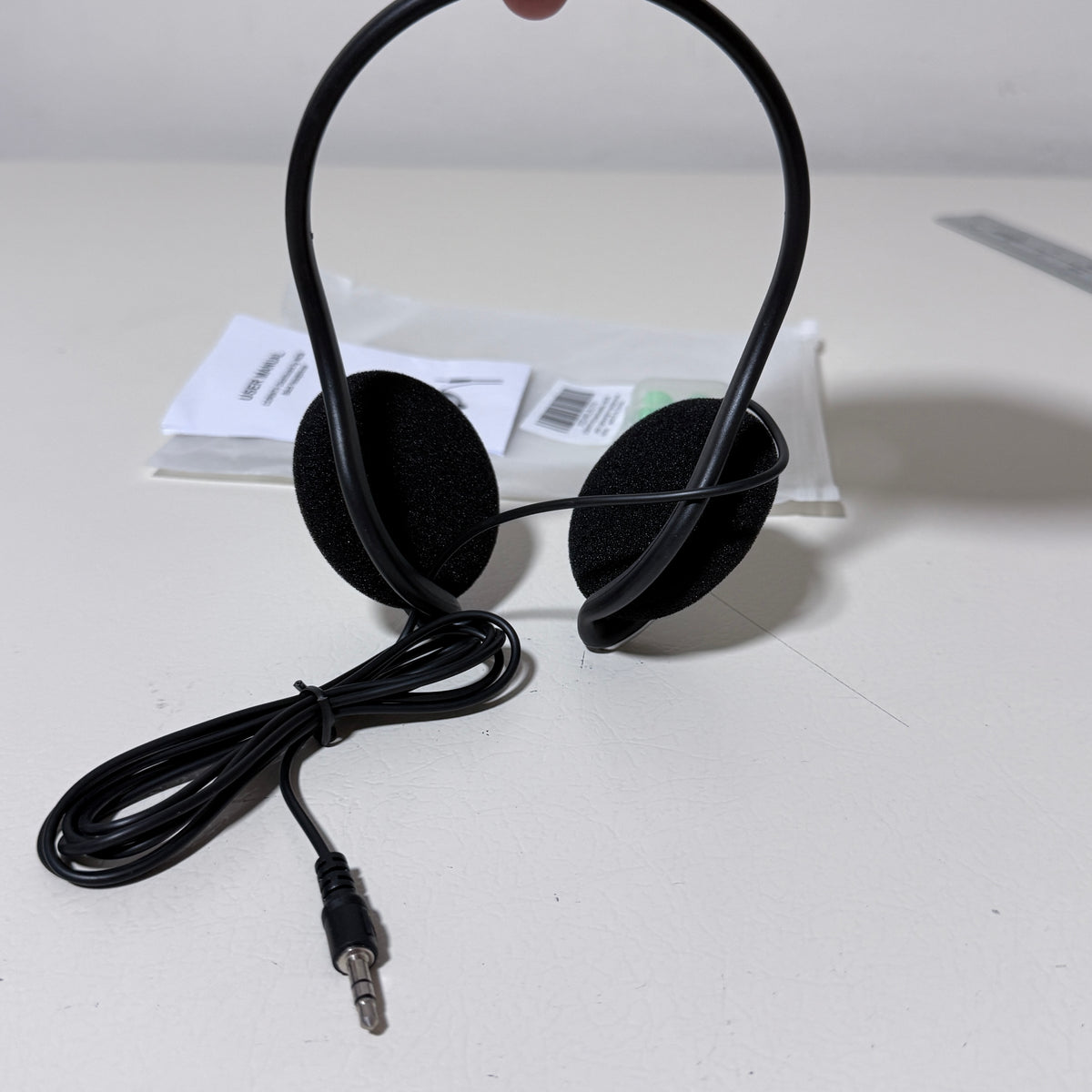 Back of Head Stereo Headphones, Wired 3.5 mm, Foam Ear Pads - view 4 of 7