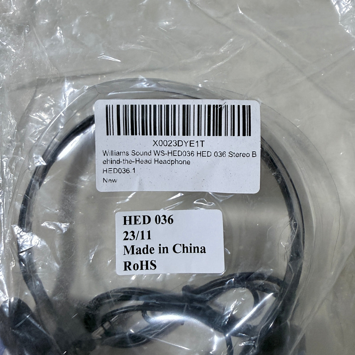 Williams Sound HED 036 Behind the Head Headphone, Blue and Black - view 2 of 8