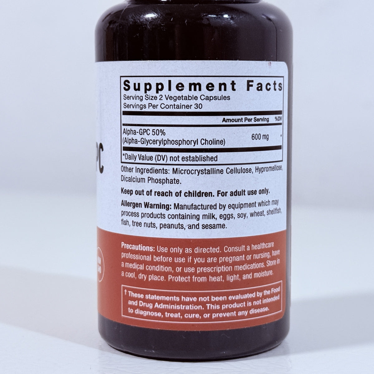 Force Factor Alpha GPC 600 mg, 60 Vegetable Capsules - view 2 of 5