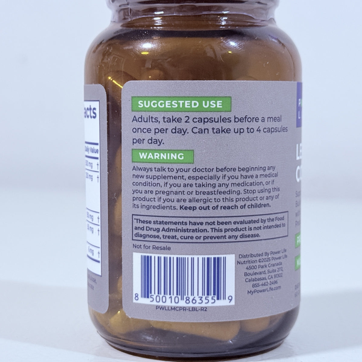 Power Life Lean Muscle Complex, 60 Capsules, MFG 09/2025 - view 3 of 5
