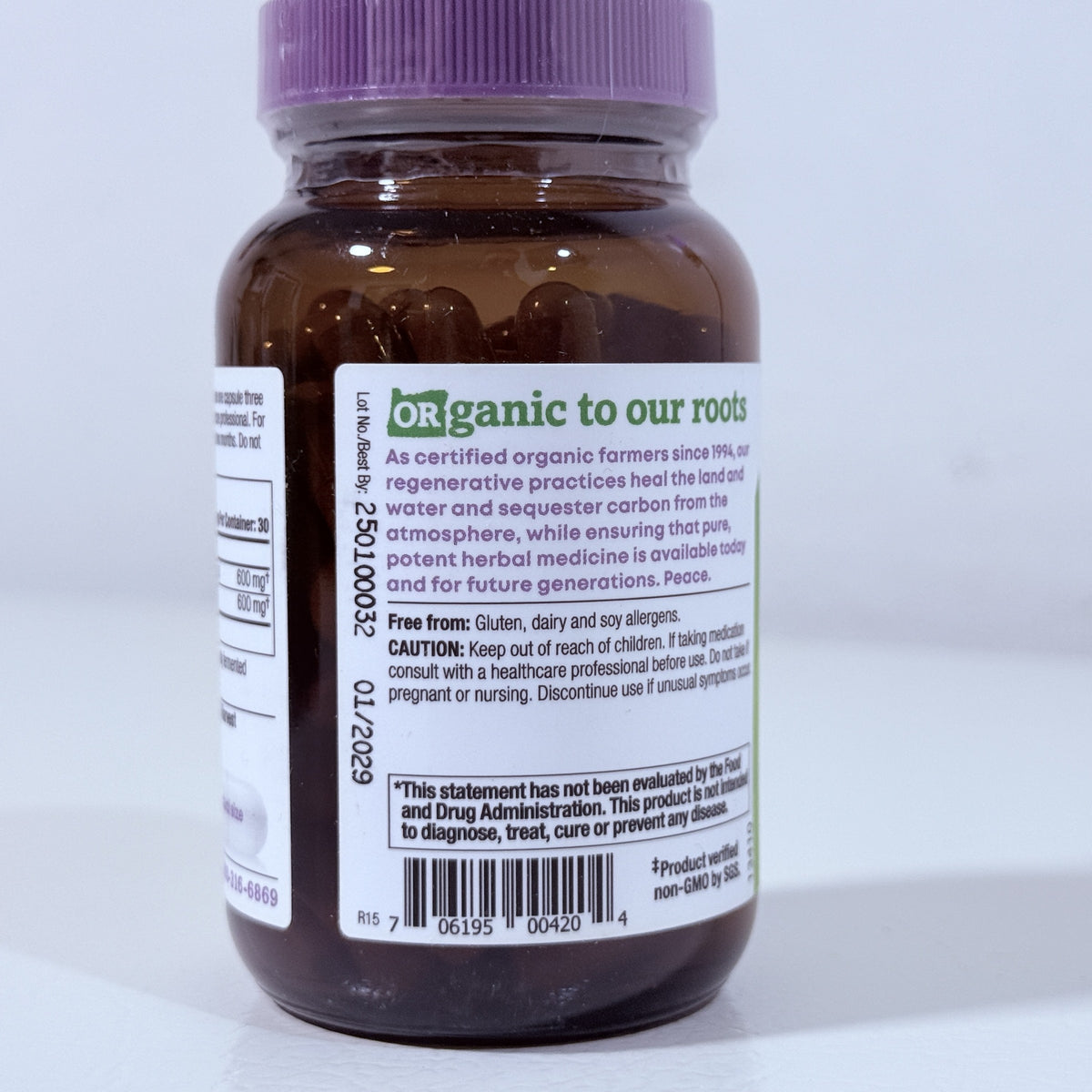Oregon's Wild Harvest Organic Hawthorn, 90 Vegan Capsules, Exp 01/2029 - view 3 of 5