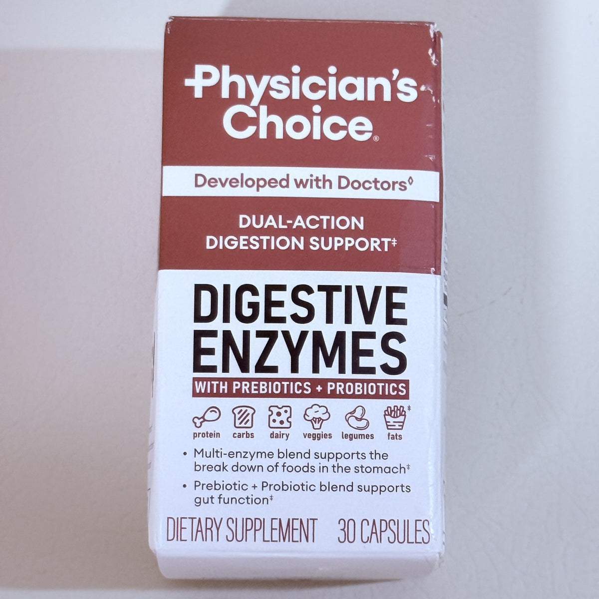 Physician's Choice Digestive Enzymes, 30 Capsules, Best By 10/2027 - view 1 of 6
