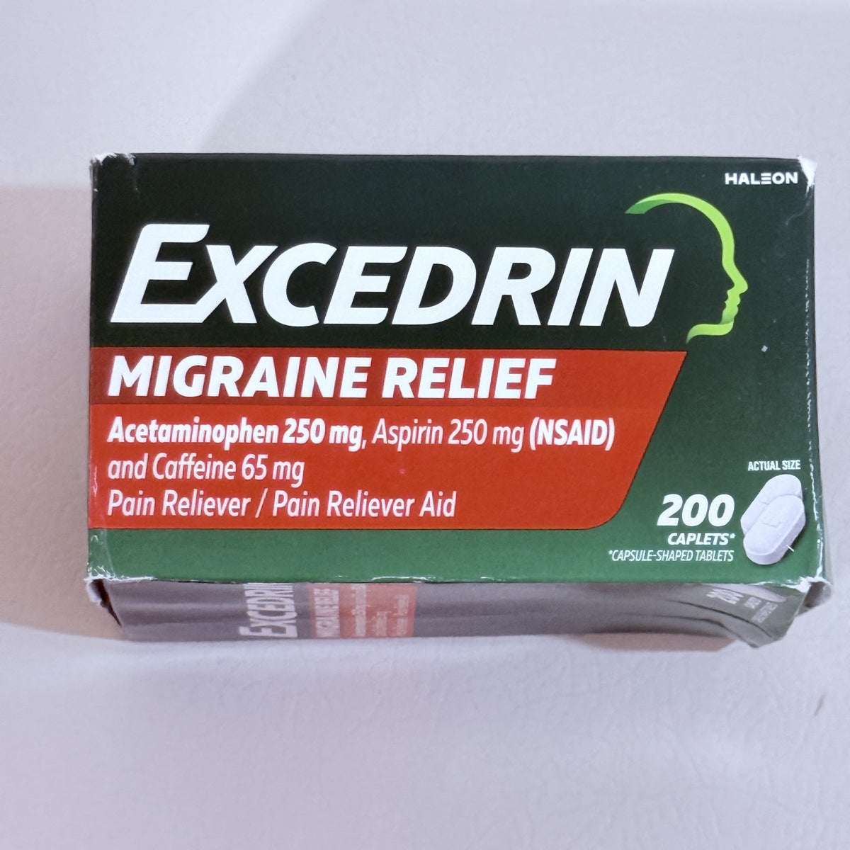 Excedrin Migraine Relief, 200 Caplets, Exp 06/2028 - view 1 of 6
