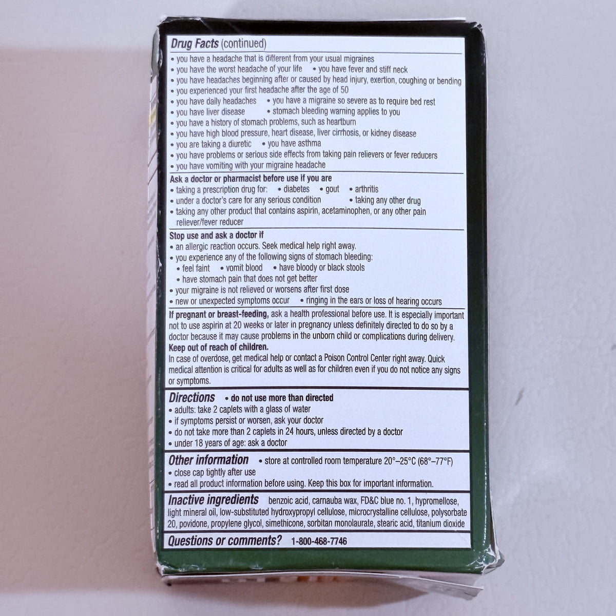 Excedrin Migraine Relief, 200 Caplets, Exp 06/2028 - view 3 of 6