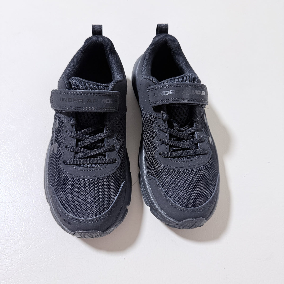 Under Armour Boys Assert 10 AC Running Shoes, Size 2Y, Black - view 2 of 9