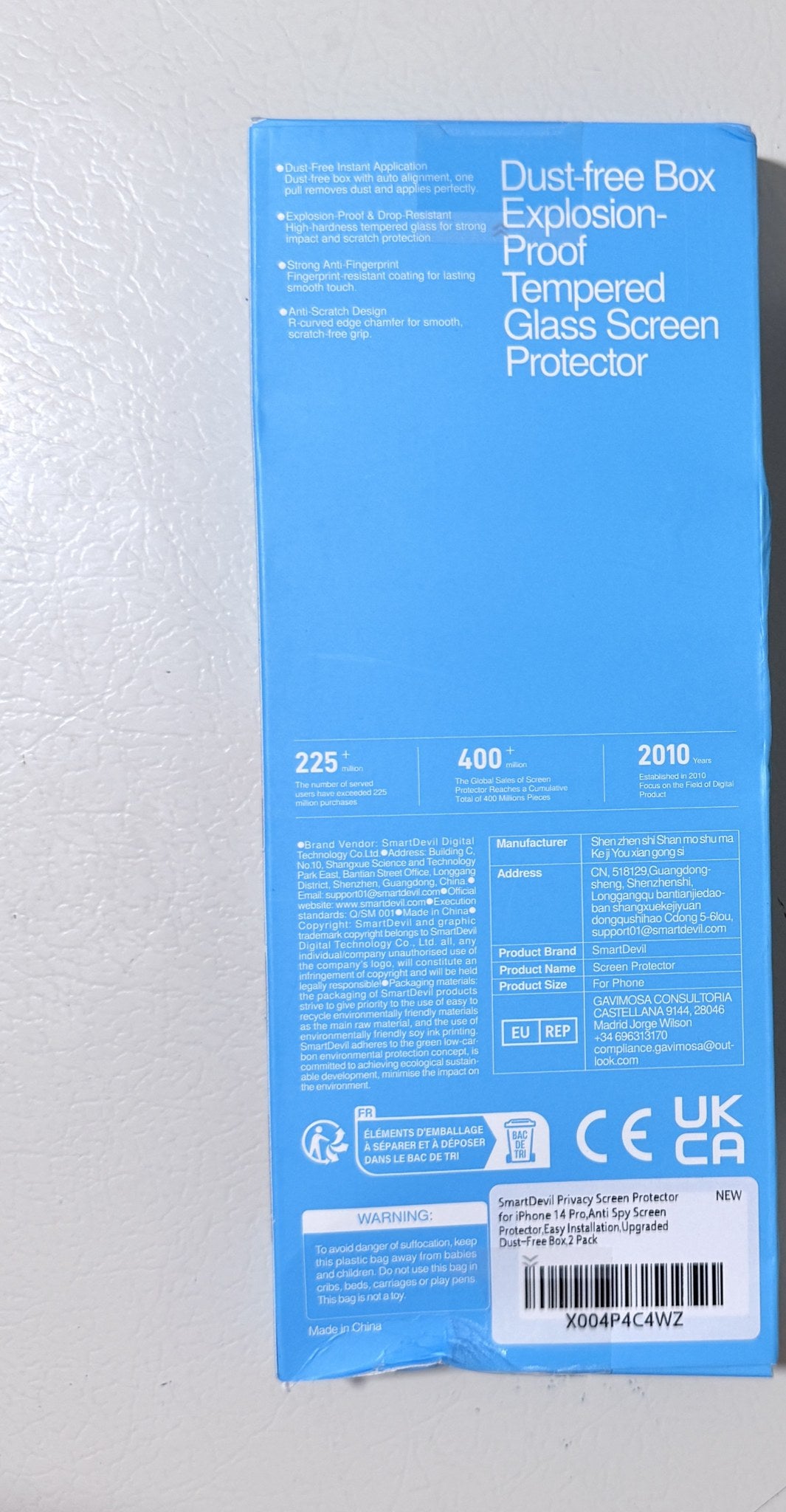 Privacy Screen Protector for iPhone 14 Pro, 2 Pack, Tempered Glass - view 2 of 2