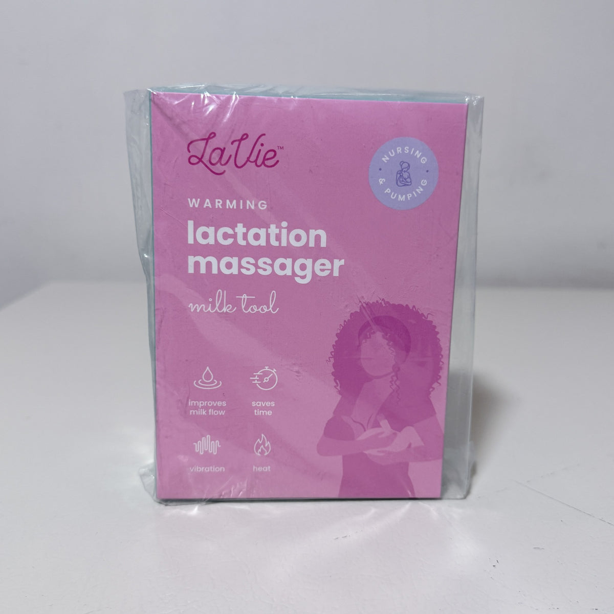 LaVie Warming Lactation Massager, Teal and Pink - view 1 of 7