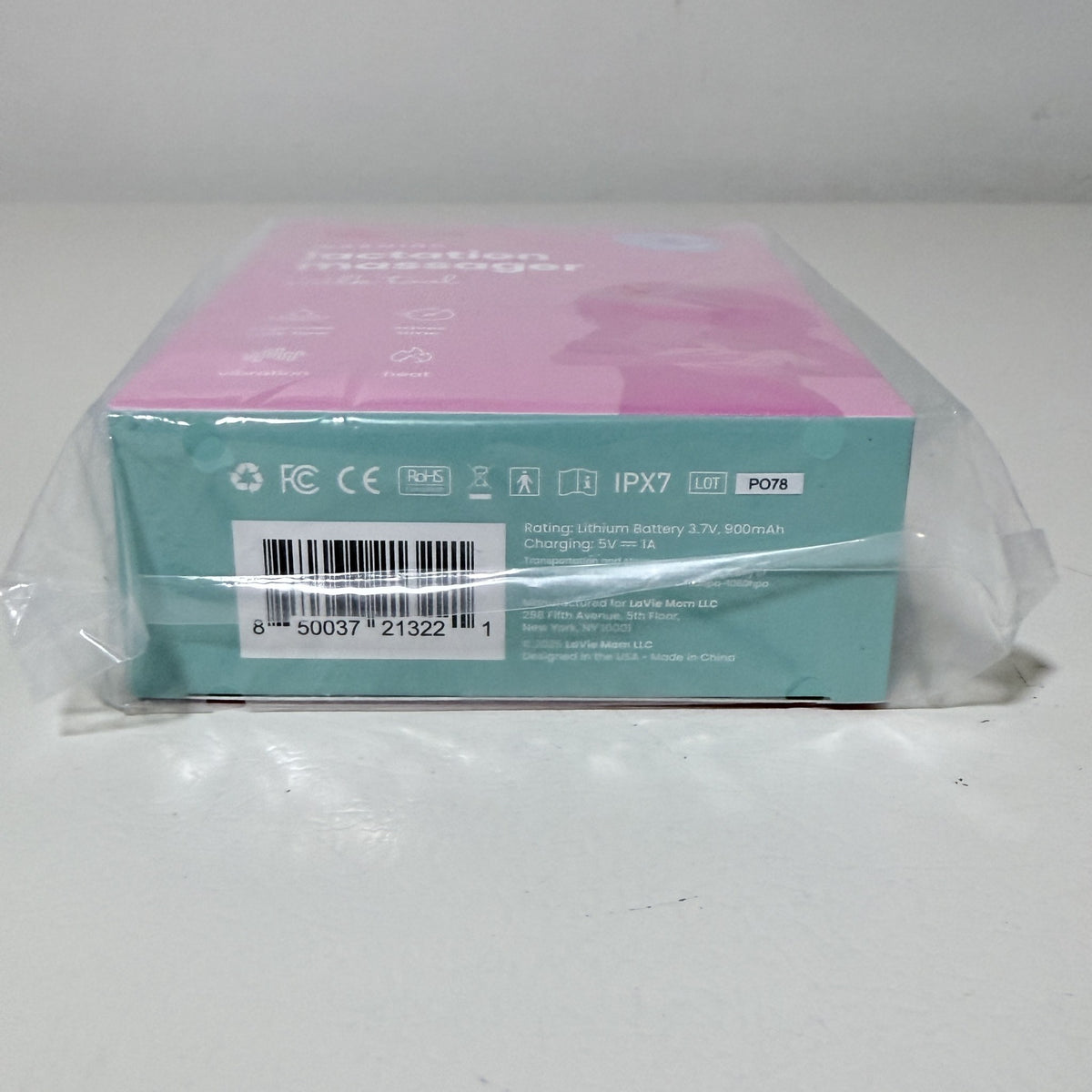 LaVie Warming Lactation Massager, Teal and Pink - view 6 of 7