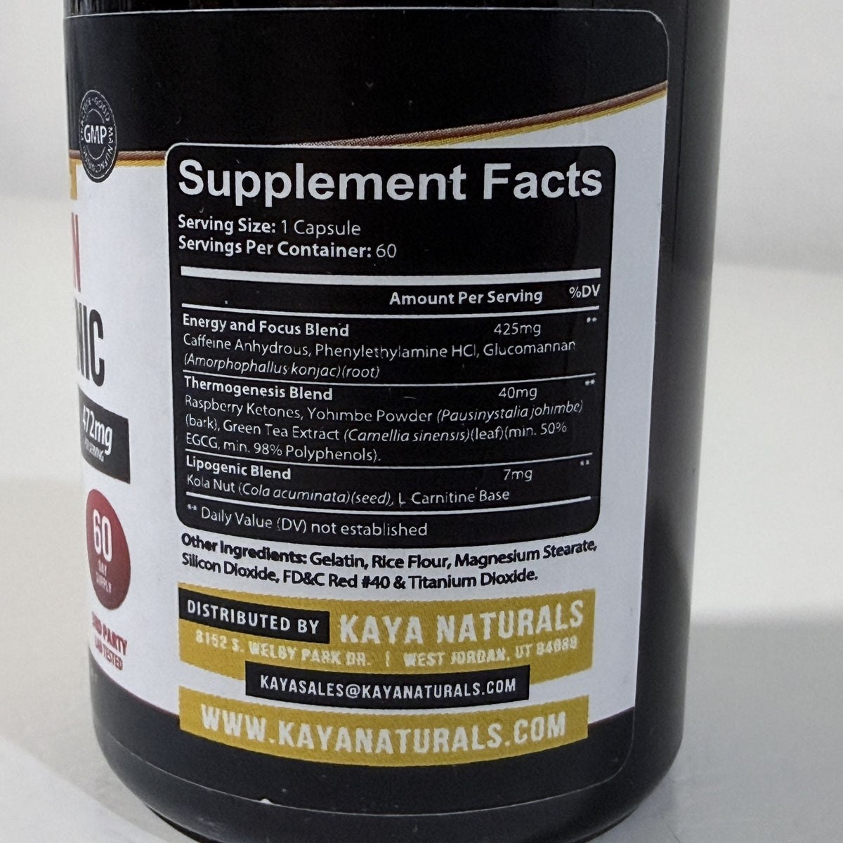 Kaya Naturals Oxy Burn Thermogenic, 60 Capsules, Exp 03/2028 - view 2 of 5