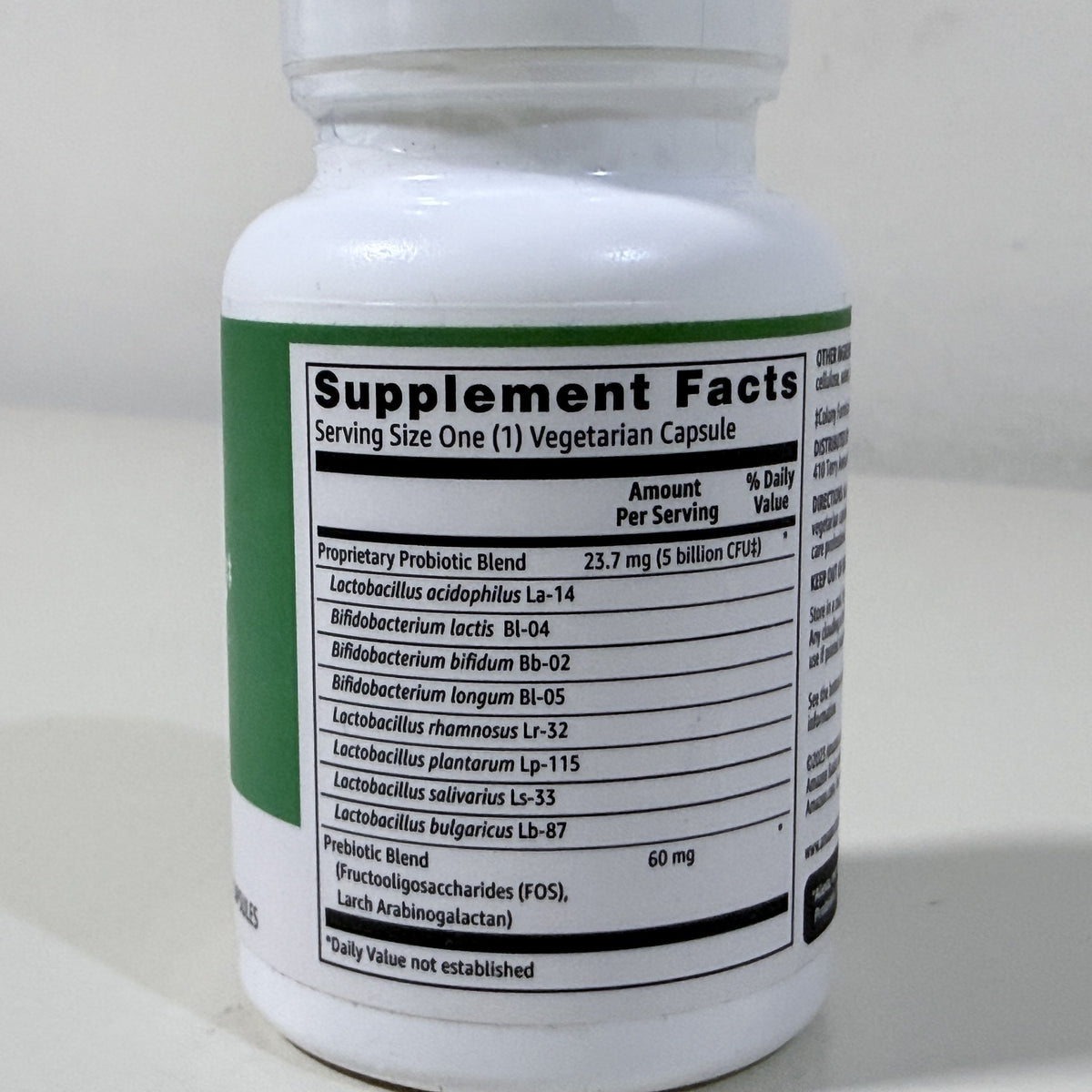 Amazon Basics Probiotic 5 Billion CFU, 60 Veg Capsules, Exp 08/2027 - view 2 of 5