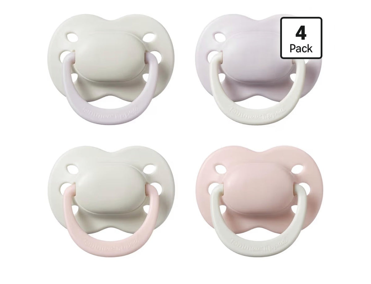 Tommee Tippee Newborn Pacifiers 0-2 Months, 4 Pack, Cream and Pink - view 1 of 8