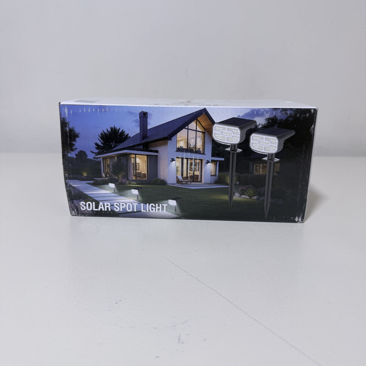 Solar Spot Lights Outdoor, 4 Pack, Cool White, Dusk to Dawn - view 1 of 7