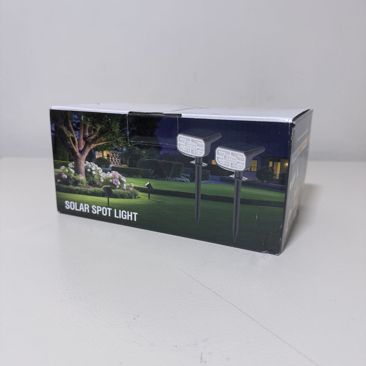 Solar Spot Lights Outdoor, 4 Pack, Cool White, Dusk to Dawn - view 4 of 7