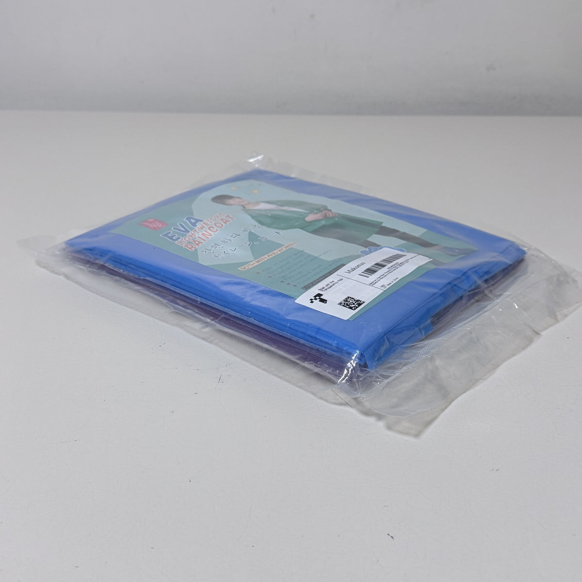Kids EVA Raincoat with Hood, 2 Pack, Blue and Purple, One Size - view 5 of 6