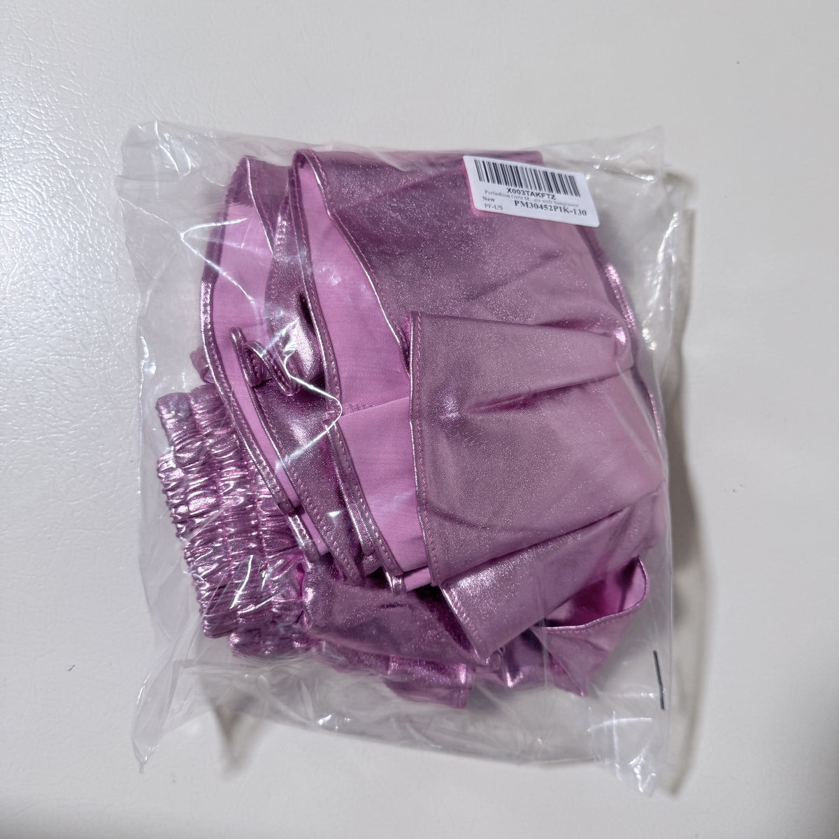 Girls Metallic Pink Ruffle Skirt with Heart Sunglasses, Size 130 - view 3 of 5