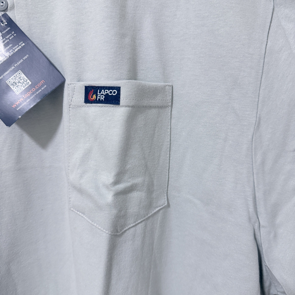 LAPCO FR Henley Tee Lot of 5, Gray, 5XL Tall, Flame Resistant CAT 2 - view 4 of 14