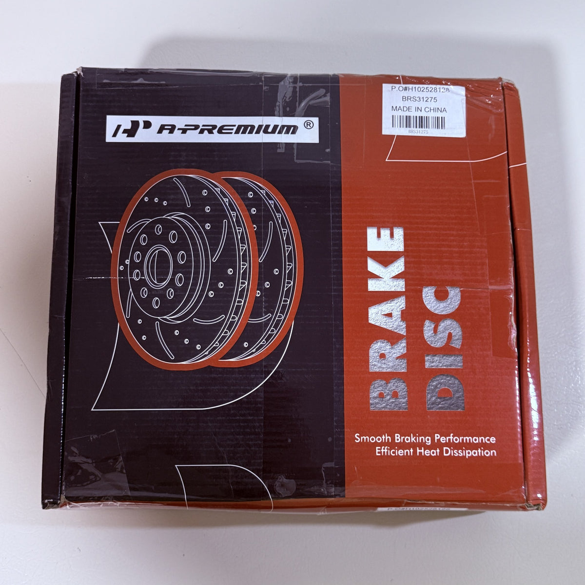 A-Premium Front Drilled Slotted Rotors & Ceramic Pads Kit, Accord TSX - view 7 of 9