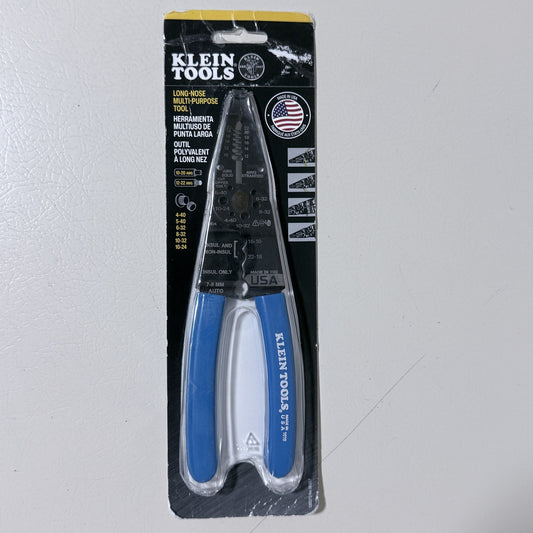 Klein Tools 1010 Long-Nose Multi-Purpose Tool, Wire Stripper Crimper - view 1 of 4